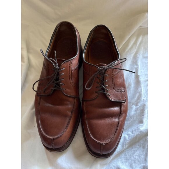 Allen Edmonds Brown Leather Lace-Up Mens Dress Shoes Size 8 3E Oxfords - Picture 1 of 11